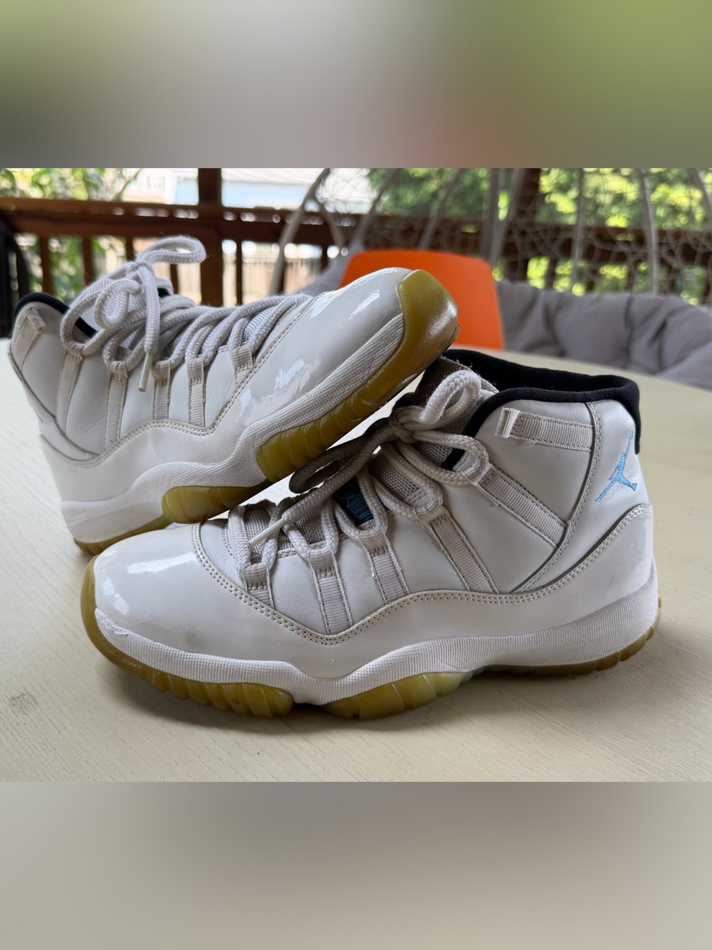 Jordan Air Jordan 11 Retro Legend Blue White Blue Men's High Top Basketball Sho…